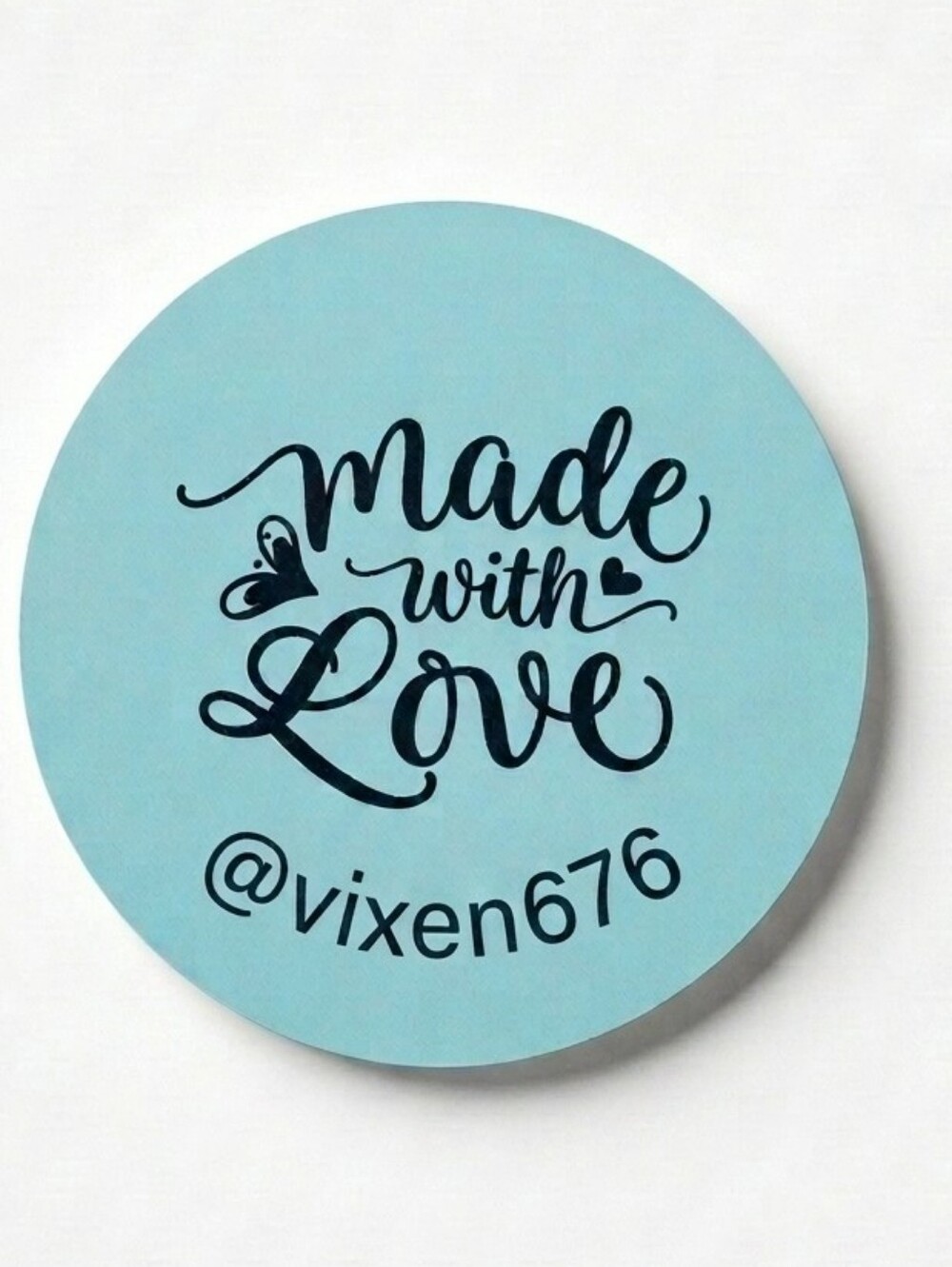 3/$15 Set of 50 Custom Made With Love Stickers 2” Large Round Shipping Labels